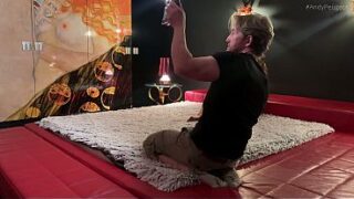 Store Bryster MILF Dobbelt Blowjob Trekant Bag Kulisserne