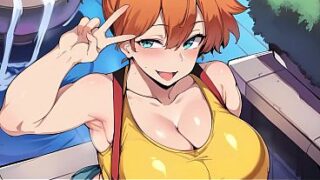Misty tester din værdighed som træner – Hentai JOI [2 sædpoint, sex]